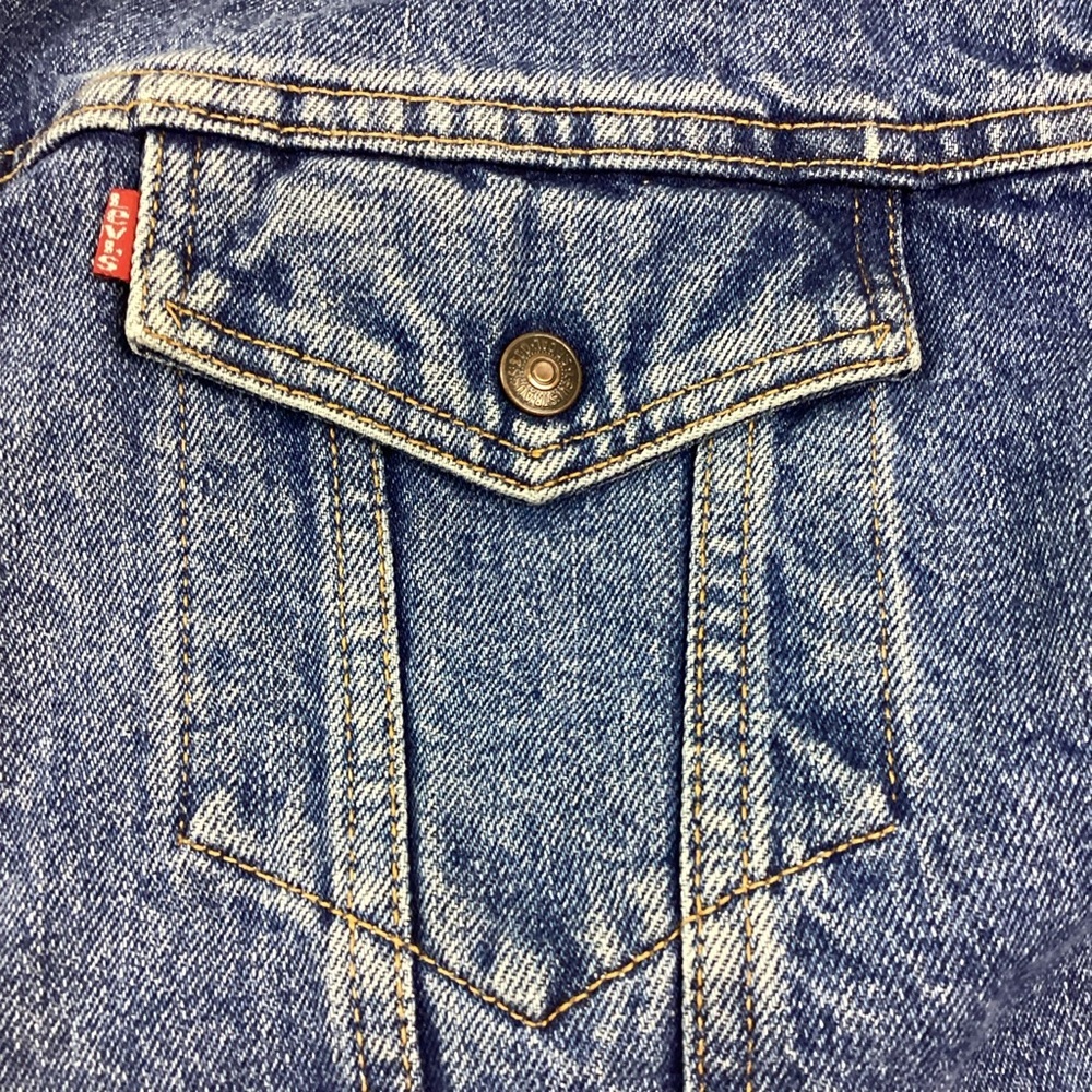 Vintage Levi’s 90s denim sherpa - Picture 3 of 7